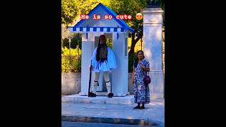 The Evzones  the elite Greek Presidential Guard  Hellas viral athensgreece greek travel [upl. by Sonafets]