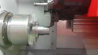 Emco concept turn 450 lathe Cycle95  Siemens Sinumerik840d  Complete with program code [upl. by Tiffany]