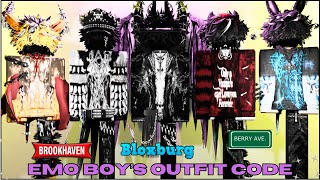 New Aesthetic Outfit Codes for Bloxburg Berry Avenue and Brookhaven  Boy Outfits Code 2024 Part 32 [upl. by Arrec]