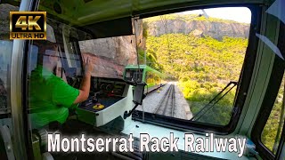 Montserrat Rack Railway Cab Ride 4K  Cremallera de Montserrat Spain [upl. by Eerual]