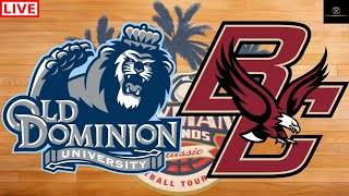 Old Dominion vs Boston College Cayman Islands Classic College Basketball Live Scoreboard amp Audio [upl. by Niabi403]