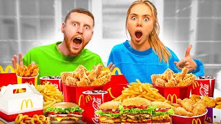 EATING THE ENTIRE MCDONALDS MENU MUKBANG W BEHZINGA [upl. by Nor]