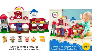 FisherPrice Little People Toddler Learning Toy  Animals Farm Interactive Playset with Smart Stages [upl. by Karl]