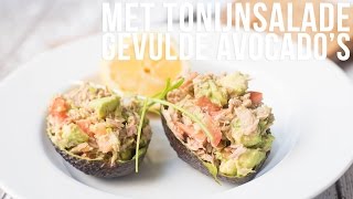 RECEPT Met tonijnsalade gevulde avocado  OhMyFoodness [upl. by Alfreda815]