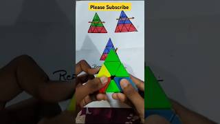 HOW TO SOLVE PYRAMID CUBE🤯 rubikscube cubing cube shorts ytshorts badshahofcube [upl. by Buckley]