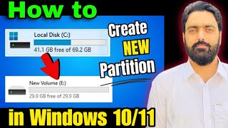 how to create a new partition in windows 10 after installation  how to create partition in windows [upl. by Shiri]