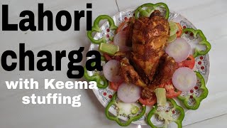 Lahori charga recipe  How to make charga recipe with Keema stuffing  Homemade masala Chargarecipe [upl. by Yaker]