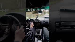 E36 street drift streetdrift crash carcrash [upl. by Eecyak]