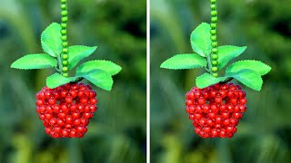 How to make beaded apple  Alifa Nur Handicraft [upl. by Salim]