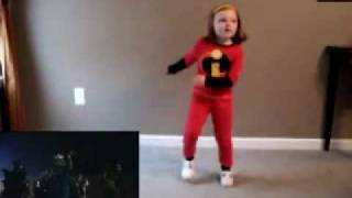 4 year old dancing to Michael Jackson Thriller  picture in picture [upl. by Eissej879]