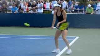 Martina Hingis Forehand and Backhand  2013 Cincinnati Open [upl. by Ronalda]