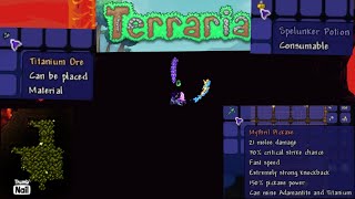 How to get Titanium or Adamantite quickly in Terraria  Terraria Read description for steps [upl. by Abih199]