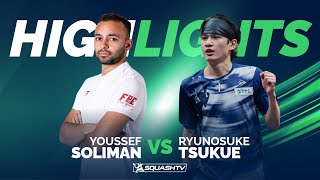 🇪🇬 Soliman v Tsukue 🇯🇵  Malaysia Squash Cup 2024  RD2 HIGHLIGHTS [upl. by Eidnam]