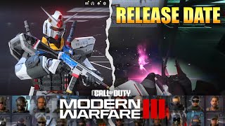 Gundam RX782 TRACER PACK Gundam BUNDLE SHOWCASE RELEASE DATE MW3 WARZONE SEASON 4 COSMETIC BUNDLES [upl. by Maxine502]