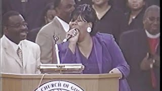 The Anointed Chrystal Rucker wrecking the COGIC Holy Convocation Year 2000 with Praise Break [upl. by Lihas]