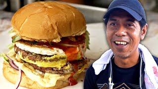 Burger NANAS Paling Sedap di Gombak Daily Burger  Street Food Kuala Lumpur [upl. by Oruhtra]