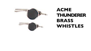 Acme Thunderer Brass Whistles [upl. by Block]