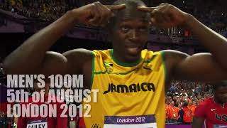 London 2012 Olympics  Usain Bolt [upl. by Neehsas872]