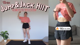 JUMPampJACK HIIT Fat Burning Workout At Home ❤️‍🔥 BURN 180 Calories in 18 Min Super Sweaty 💦 [upl. by Flss]