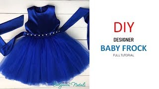 Diy Designer Baby Frock Cutting And Stitching Full Tutorial [upl. by Cave193]