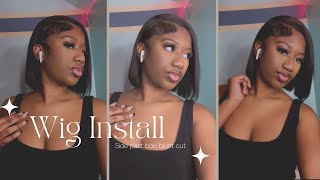 watch me install this 10 inch bob wig from Amazon  fthoacon hair  Kimorathalian [upl. by Novit]