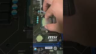 CPU installation intel G3240 shorts [upl. by Aletse]