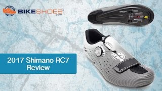 2017 Shimano RC7 Road Bike Shoes Review by Bikeshoescom [upl. by Mavra]