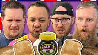 Americans Try BRITISH Marmite On Toast FIRST TIME EVER [upl. by Schertz]