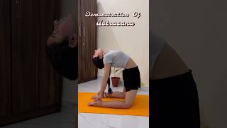 Demonstration of ustrasana yoga youtube health motivation asana yogapractice yogalife [upl. by Pricilla]