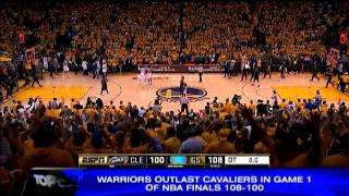 Warriors outlast Cavaliers in Game 1 [upl. by Elaine]