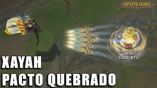 Xayah Pacto Quebrado Skin Spotlight PREVIA [upl. by Kipp]