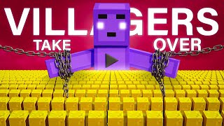 10000 Villagers Takeover Minecraft Forever [upl. by Nerret]