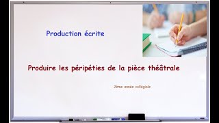 Produire les péripéties de la pièce théâtrale [upl. by Lowenstein90]