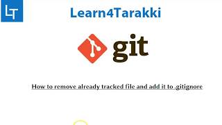 How to remove already tracked file and add it to gitignore file [upl. by Aleetha]