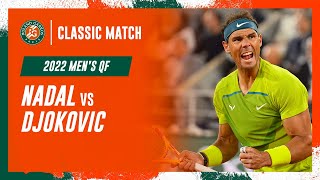 Nadal vs Djokovic 2022 Mens quarterfinal  RolandGarros Classic Match [upl. by Ynettirb]