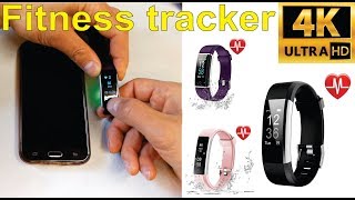 Review and how to set up a generic fitness tracker with VeryFitPro app  Amazon [upl. by Erdnua950]