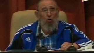 Fidel Castro Gives Rare Speech [upl. by Sena]