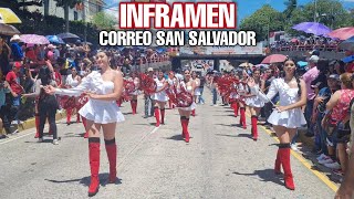 INFRAMEN en desfile del Correo San Salvador 2022 [upl. by Naraa]