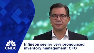 Infineon seeing very pronounced inventory management CFO [upl. by Ilojne349]