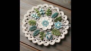 Crochet coaster crochetytshortscrochetpatternsyt [upl. by Mcneil784]