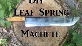 Huge Leaf Spring Machete Diy [upl. by Helmut707]