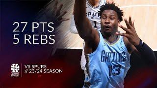 Jaren Jackson Jr 27 pts 5 rebs vs Spurs 2324 season [upl. by Vince]