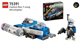 LEGO Star Wars 75391 Captain Rex Ywing Microfighter 2024  unboxing and speed build [upl. by Llatsyrk]