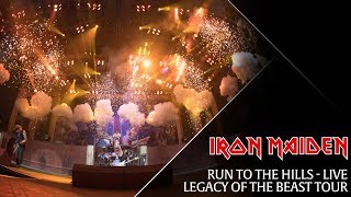 Iron Maiden  Run To The Hills live from the Legacy Of The Beast tour [upl. by Aleyam]