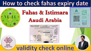 how to check fahas and istimara expiry date  How To Check Istimara Validity in Saudi Arabia [upl. by Hillier266]