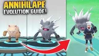 HOW TO EASILY EVOLVE PRIMEAPE TO ANNIHILAPE IN POKEMON GO [upl. by Yruj]