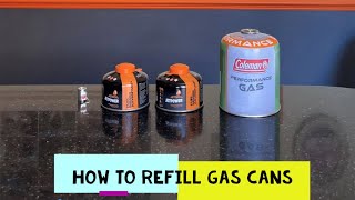 SAVE MONEY How to refill gas canisters for your camping stove shorts [upl. by Krys]