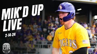 Mikd Up W Mikie Mahtook amp J Mitch  LSU Baseball Opening Day Starter  LSU Swing Analysis [upl. by Melda755]