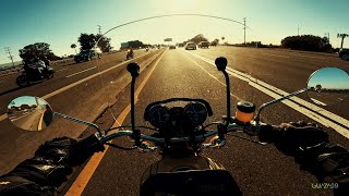 Full Circle Freeway Ride  76 GL1000 [upl. by Novikoff9]