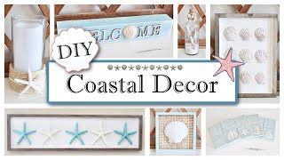 NEW Coastal Beach Decor DIYs  EASY amp Budget Friendly Projects  Nautical Decor 2024 [upl. by Katusha648]